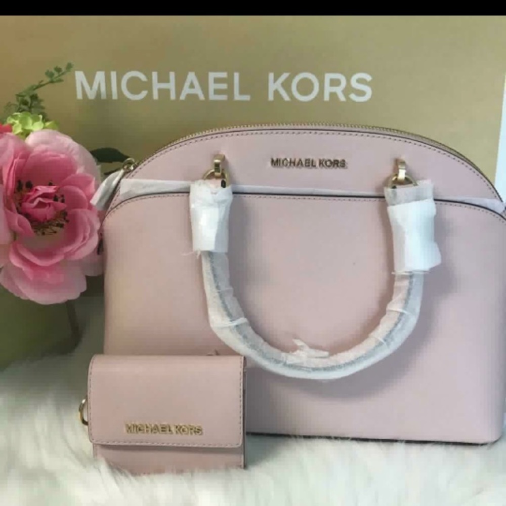 Michael kors large DOME satchel with wallet set
